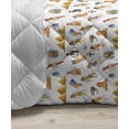 thumbnail image 3 of Spring Down Alternative Comforter, Apples and Blooms Flourishing Season Freshness Growth Graphic Art, Microfiber Quilt for All Season, 5 Sizes, Mustard Apricot and Emerald, by Ambesonne, 3 of 3