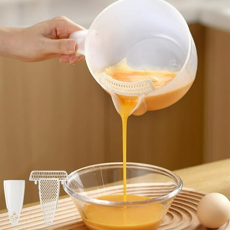 

Avdolw Versatile Plastic Mixing Bowl with Pour Spout & Filtering Plates - Perfect for Baking Cooking & Measuring - High Capacity & Easy to Use