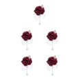 thumbnail image 3 of Bewildely Elegantes broches de boda, además de atuendo formal, ramillete de poliéster duradero y duradero Winered Type2 NO2, 3 of 6