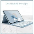 thumbnail image 5 of REQO Keyboard Case for Lenovo Tab P11 / Lenovo P11 Plus Case, Round Keys Detachable Wireless Bluetooth Keyboard Case for (Model: TB-J606F TB-J606X TB-J616F), Sky Blue, 5 of 9