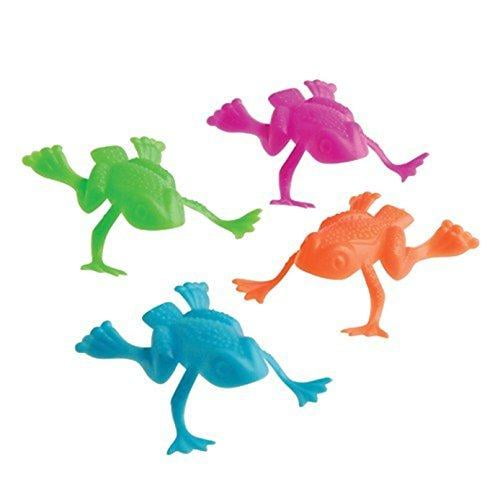U. S. Toy Bag Of Funny Jumping Toy Frogs 2'  Party Favors, Assorted, 36 Pack