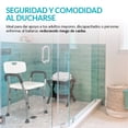thumbnail image 3 of Silla para Ducha Neurolux Antideslizante para Adultos Mayores Hasta 150 Kg, 3 of 10