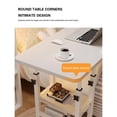 thumbnail image 5 of Garderth Overbed Bedside Table,Height Adjustable C Shaped End Table With Wheels,Mobile Side Table,Small TV Tray With Storage Shelves,Rolling Laptop Stand,Couch Table, 5 of 9