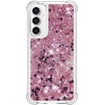thumbnail image 3 of Slim Fit Phone Case for Samsung Galaxy S23 FE, Glitter Liquid Quicksand Effect Silicone Soft TPU Case with Camera Lens and Screen Protection Case for Galaxy S23 FE,LSWT Diamond Rose, 3 of 14