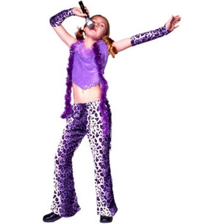 Child Leopard Rock Star Girl Costume