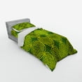 thumbnail image 3 of Ambesonne Modern Bedding Set 4 Pcs, Vivid Flower of Life, Queen, Yellow Hunter Green, 3 of 3