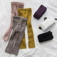 thumbnail image 3 of 6 Pack Cable Knit Leggings Unisex Infant Toddler Litter Kid Footless Pant 0-5T, 3 of 10