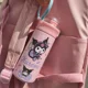 thumbnail image 5 of Vaso de agua de plástico para niñas de 550 ml con forma de Cinnamoroll de Sanrio, bonito vaso de agua de Kuromi, resistente a altas temperaturas, regalo de verano para niños, 5 of 5