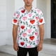 thumbnail image 5 of Ceisia Fashion Unisex Men Women Casual Short Sleeve Gift Printed Turndown Collar Button Shirt, 5 of 7