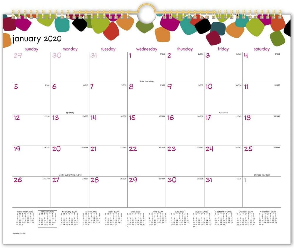 Jane Dixon for Cambridge Wall Calendar, 15" x 12", Medium, Pebble