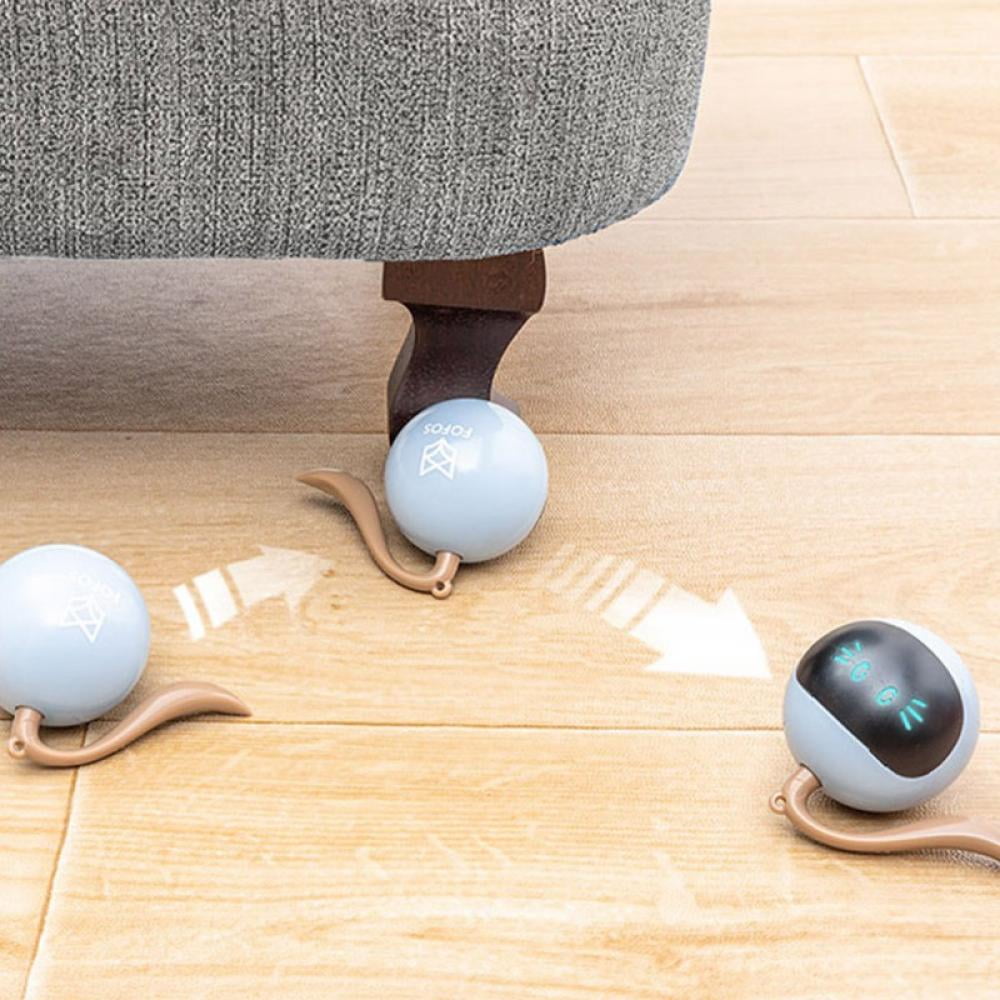 Saient Pet Electric Smart Automatically Self-biting Funny Catballs Dreaming Toys Interactive Cat Toys for Indoor Cats, Automatic Rolling Kitty Toys , Battery Capacity 1000mAh