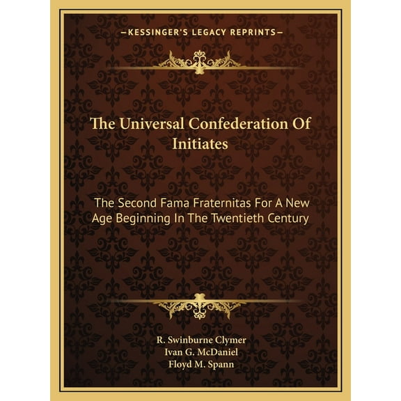 The Universal Confederation Of Initiates, (Paperback)