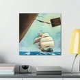 thumbnail image 4 of Stormy Ship on Waves - Canvas, 4 of 10