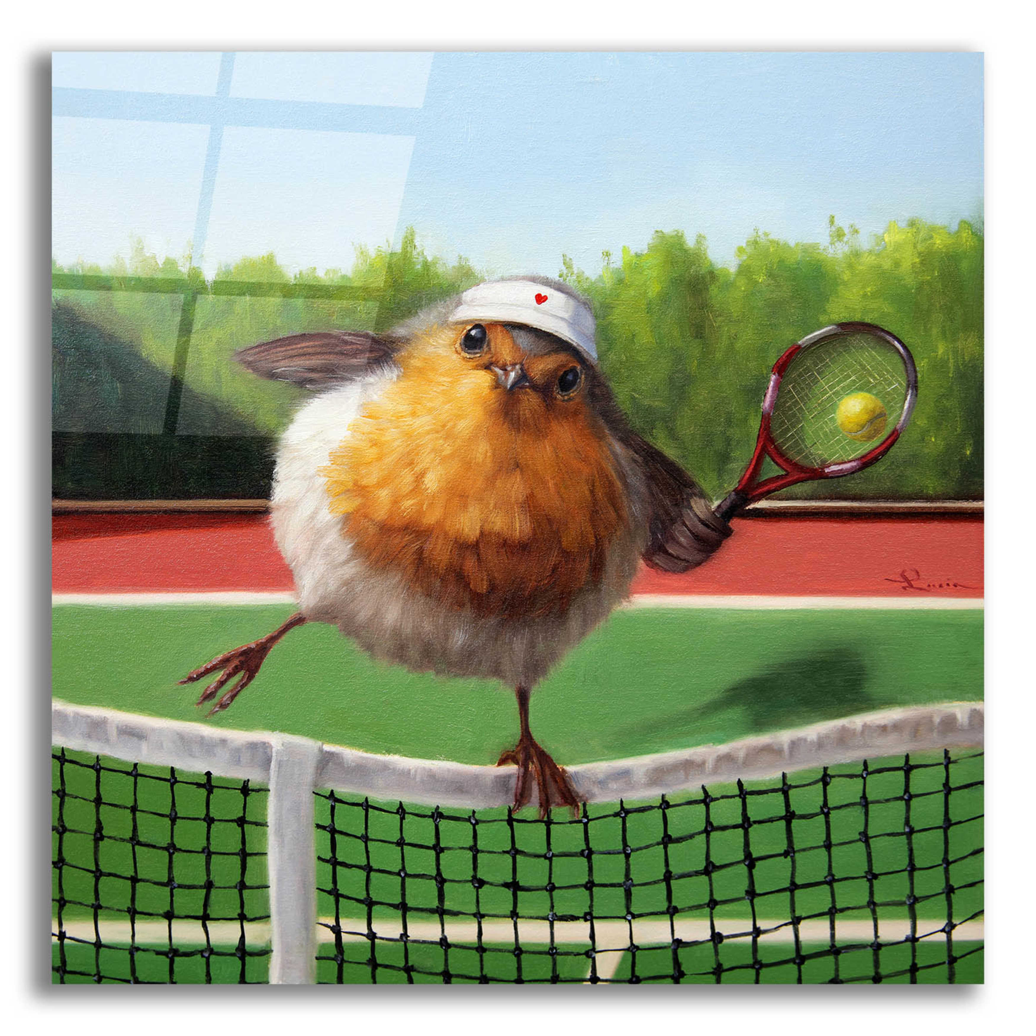 Epic Art 'Round Robin' by Lucia Heffernan, Acrylic Glass Wall Art, 12 ...