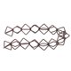 thumbnail image 4 of Metal Rain Chain Brown Color Outdoor Management Downspout Aluminum Alloy 100x8cm 1Pcs, 4 of 5