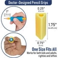 thumbnail image 4 of The Pencil Grip Classic Triangle Ergonomic Grippers, 12 Count, Assorted Colors, for Right- or Left-Handed Users, 4 of 9