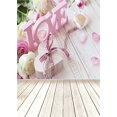 thumbnail image 1 of BSDHOME Polyester Happy Valentine's Day Photo Background Studio Props Wooden Floor Photography Backdrops 5x7ft, 1 of 2