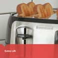 BLACK+DECKER 4Slice Toaster with ExtraWide Slots, Black/Silver