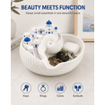 thumbnail image 4 of Santorinistyle Catchall Bowl, 3D Printed Catchall Bowl Catch All Tray Organizer, Greek Island Organizer Desktop Decor, Shell Tray for Keys Coins & Jewelry, Practical Gift for Home Office Housewarming, 4 of 8