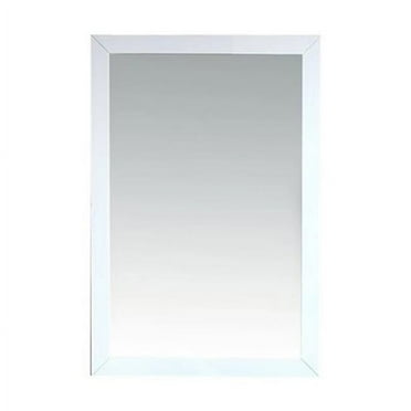Laviva 313FF-2430W 24 in. Sterling Framed Rectangular Mirror&#44; White