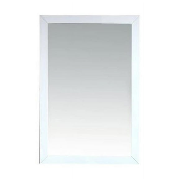 Laviva 313FF-2430W 24 in. Sterling Framed Rectangular Mirror, White