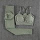 thumbnail image 1 of Conjuntos de gimnasio sin costuras, trajes deportivos para Fitness, ropa de mujer, mallas de botín de cintura alta, sujetador deportivo, ropa atlética para correr, conjunto de Yoga Tan Jianjun  unisex, 1 of 2