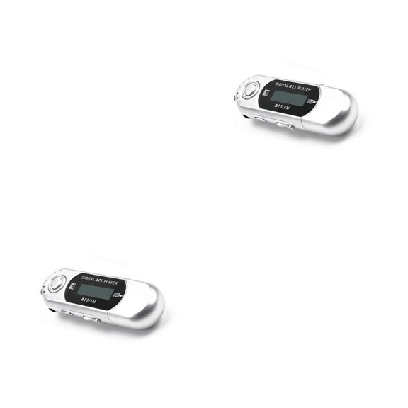 Bearachild Mini reproductor de MP3 compatible con tarjeta TF de 32G, unidad Flash pequeña, reproductor de música LCD multilingüe, apagado Astilla 2piezas