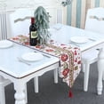 thumbnail image 3 of 2 manteles con temática navideña de invierno para mesa de Navidad para cenas familiares en casa, cocina, fiestas de Año Nuevo, 3 of 5