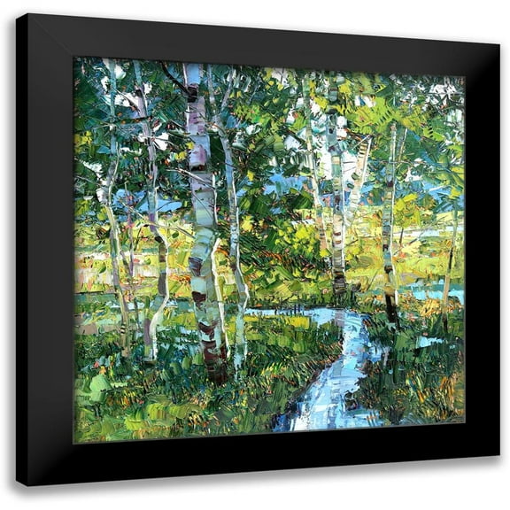 Moore, Robert 12x12 Black Modern Framed Museum Art Print Titled - Spring Runoff
