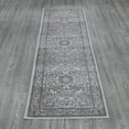 thumbnail image 3 of Ottomanson Diagona Traditional Medallion 3x10 Runner Rug, 2'7" x 9'10", Ivory/Gray, 3 of 7