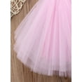 thumbnail image 6 of Gureui Toddler Kids Baby Girls Sleeveless Sequin Tulle Princess Dress Mesh Formal Party Wedding Tutu Gown Bowknot Dress, 6 of 8