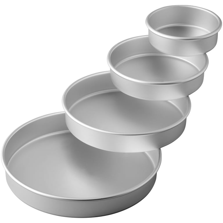 Wilton set 4 ROUND CAKE TINS 3 inch deep 2105-2932 - from only £21.21