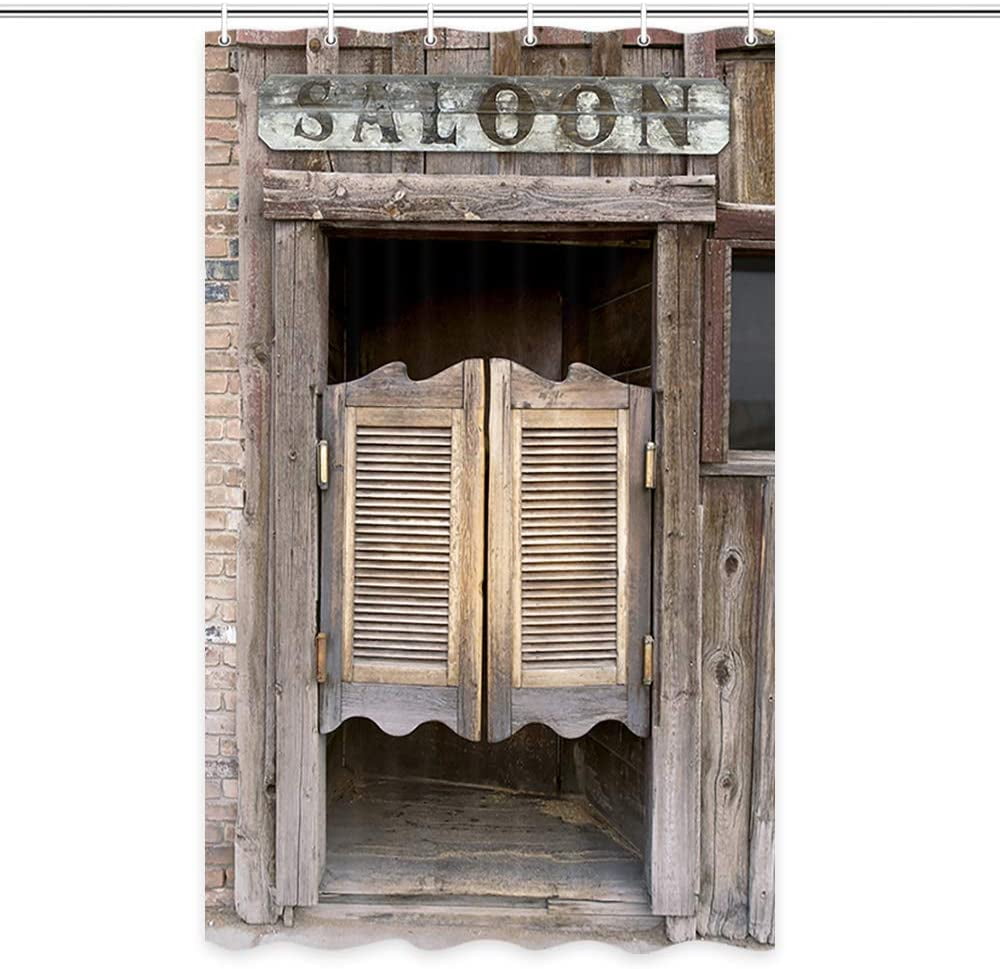 Rustic Western Shower Curtain, Western Cowboy Shower Curtain, Western