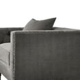 thumbnail image 3 of ACME Sidonia Chair (with 1 Pillow) in Gray Velvet, 3 of 5