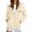 V892 Beige, variant on Womens Fleece Coat With Pocket Zipper Long Sleeve Hearts Print Hooded Winter Coat For Women Warm Fashionable Outerwear Size Xl