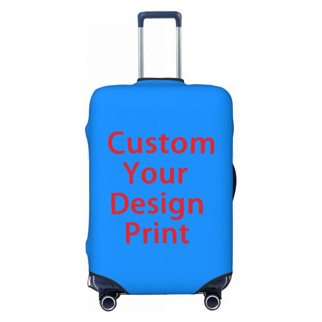 Housse de Valise Personnalisée avec Photo Logo, Mignonne, Impression DIY Personnalisée, Protège-Valise pour 18-32 Pouces