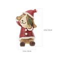 DiMaddie 3 Pcs Christmas Dog Statue Adornment Creative Xmas Ornament