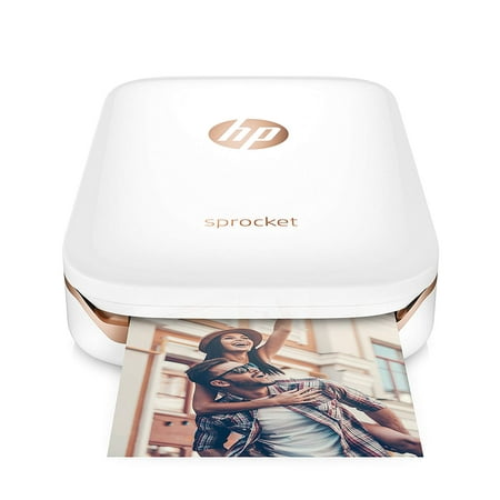 HP Sprocket Portable Photo Printer, X7N07A, Print Social Media Photos on 2x3 Sticky-Backed Paper - (Best Printer For Art Prints)