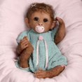 thumbnail image 6 of ​The Ashton-Drake Galleries Clementine So Truly Real® Weighted Poseable Baby Girl Monkey Doll with RealTouch® Vinyl Skin by Linda Murray 14"-inches, 6 of 8