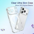 thumbnail image 4 of JETech Magnetic Slim Case for iPhone 17 Pro Max 6.9-Inch Compatible with MagSafe, Camera Lens Full Protection, Ultra-Thin Lightweight Clear Minimalist Protective Phone Cover (Clear), 4 of 5