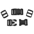 thumbnail image 2 of 10 - Country Brook Design® 5/8 inch Black Contoured Side Release Buckle & Wide Mouth Triglide Set, 2 of 4