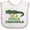 White/Pink, variant on Inktastic In a While Crocodile with Cool Green Crock in Sunglasses Boys or Girls Baby Bib