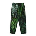 thumbnail image 5 of Goofa Lush Foliage Green Plant Printed Soft Pajama Pants for Women, Wide Leg Comfy Casual Lounge Yoga Pants-Medium, 5 of 9