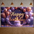 thumbnail image 6 of Decorative Balloons Banner Cake Design Party Backdrop Celebration Banner for Birthday Party Indoor Decoration Photo Shoot, 6 of 9