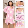 thumbnail image 5 of Ekouaer Maternity Nursing Gown and Robe Set 2 Piece Waffle Breastfeeding Nightgown 3 in 1 Labor and Delivery Hospital Gown, 5 of 5