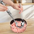 thumbnail image 4 of HandyHome Stainless Meatball Maker Spoon, Meatball Maker Spoon, Manual Meat Ball Maker Tool With Hole, Non Stick Stainless Steel Meatball Maker Spoon For Fish Ball And Meatball Home Kitchen Gadget, 4 of 4