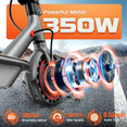 thumbnail image 3 of Kalorace Electric Scooter - 350W Motor 8.5" Solid Tires, up to 19MPH and 16Miles E Scooter for Adults, 3 of 9