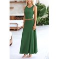 thumbnail image 4 of Conjunto de Falda Maxi de 2 Piezas para Mujer PRETTYGARDEN Verde XS, 4 of 7