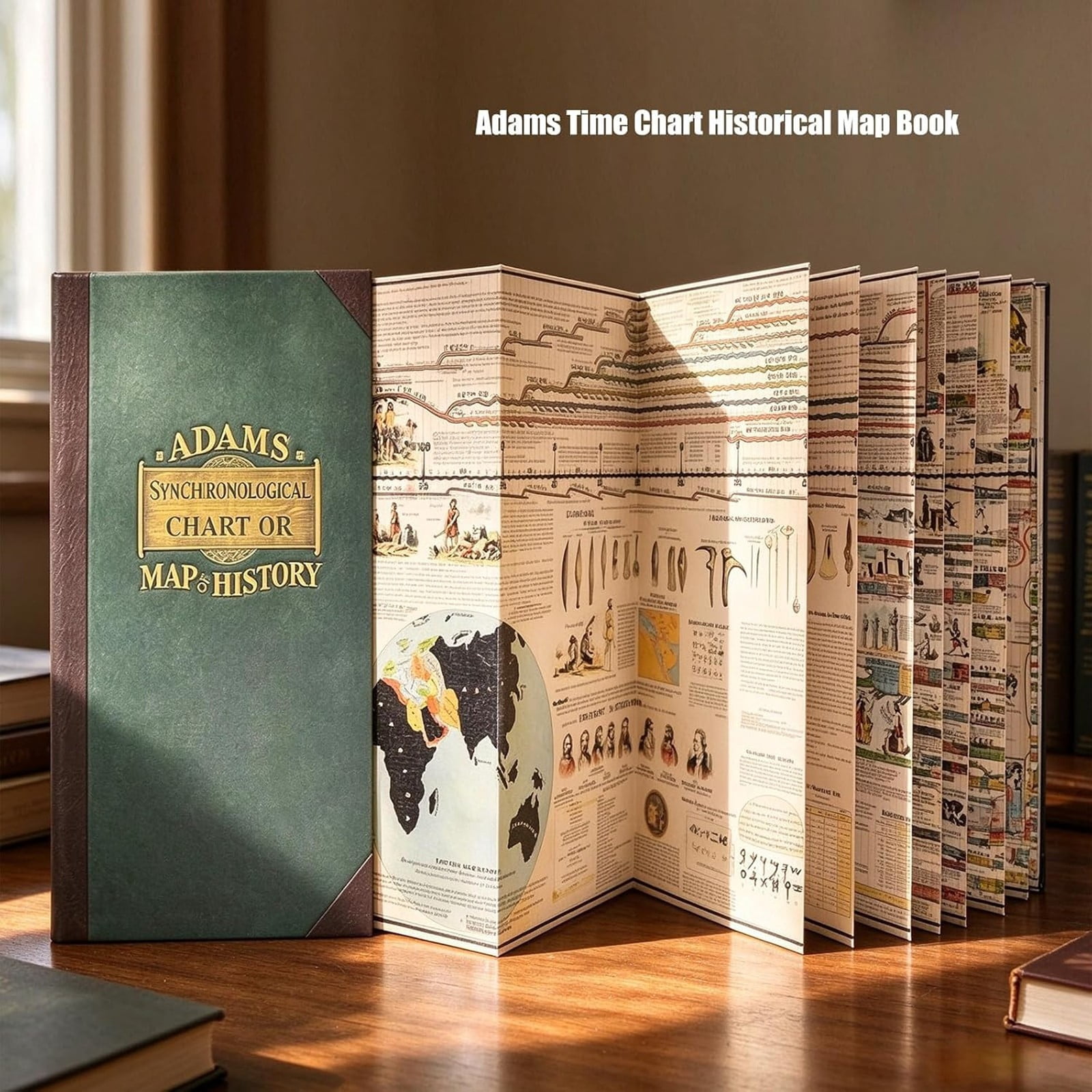 Adams Synchronological Chart or Map of History , Foldable World History ...