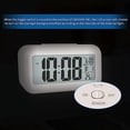 thumbnail image 3 of Reloj despertador digital con temperatura interior, funciona con pilas, pantalla para dormitorios, personas que duermen mucho, niños, viajes, baño, escritorio, reloj inteligente, 3 of 5